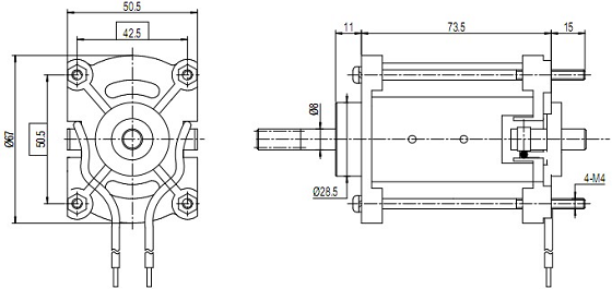 Motor DC sin escobillas para electrodomésticos.