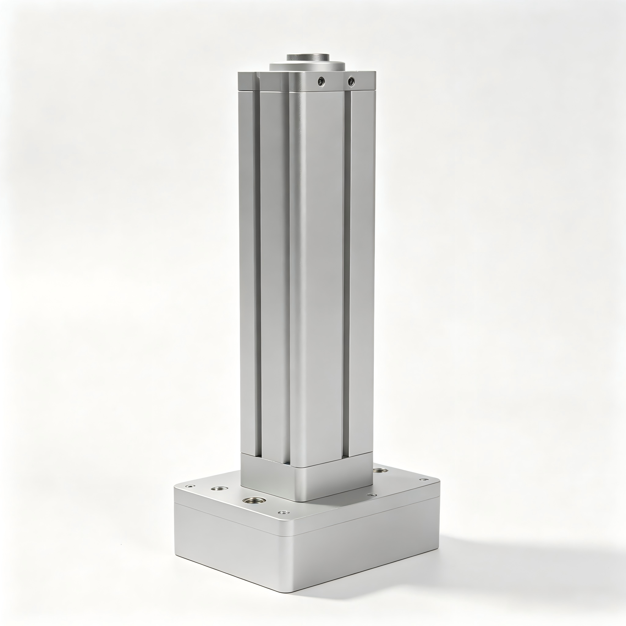 Cilindro eléctrico lineal industrial Z20, actuador de perfil de aluminio vertical con base cuadrada, conector M24x1.5 para equipos de automatización